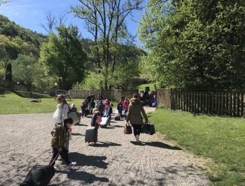 Arrivée classe découverte